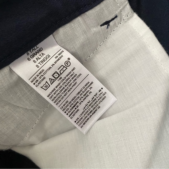 Old Navy Mid-Rise Boot Cut Khaki Classic Navy 8 Tall NWT - Picture 4 of 4